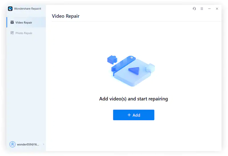load corrupted mov file to repairit video repair