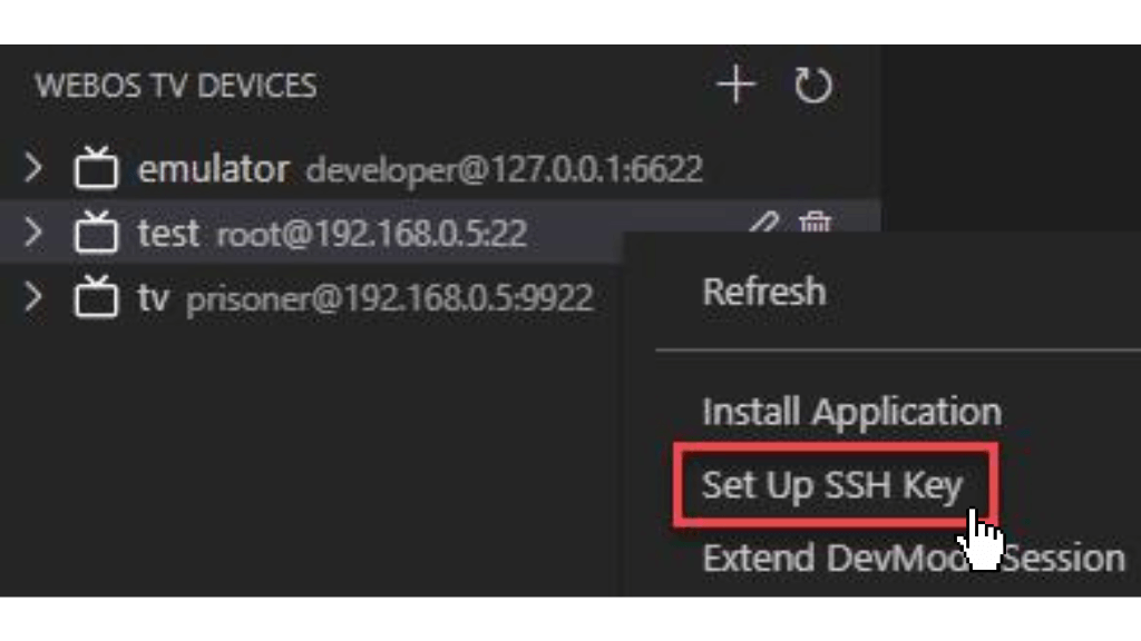 tap-on-set-up-ssh-key