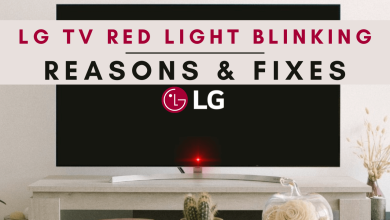 Fix the red light blinking on LG TV.