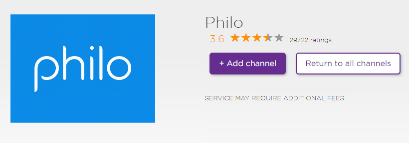 Click +Add Channel to get Philo on Roku