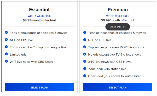 Choose your membership plan