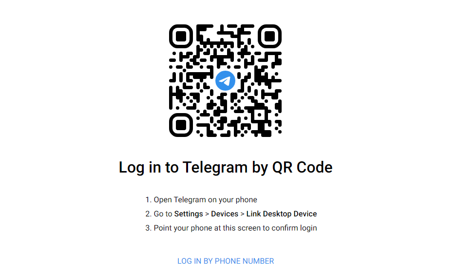 Click Log in by Phone Number