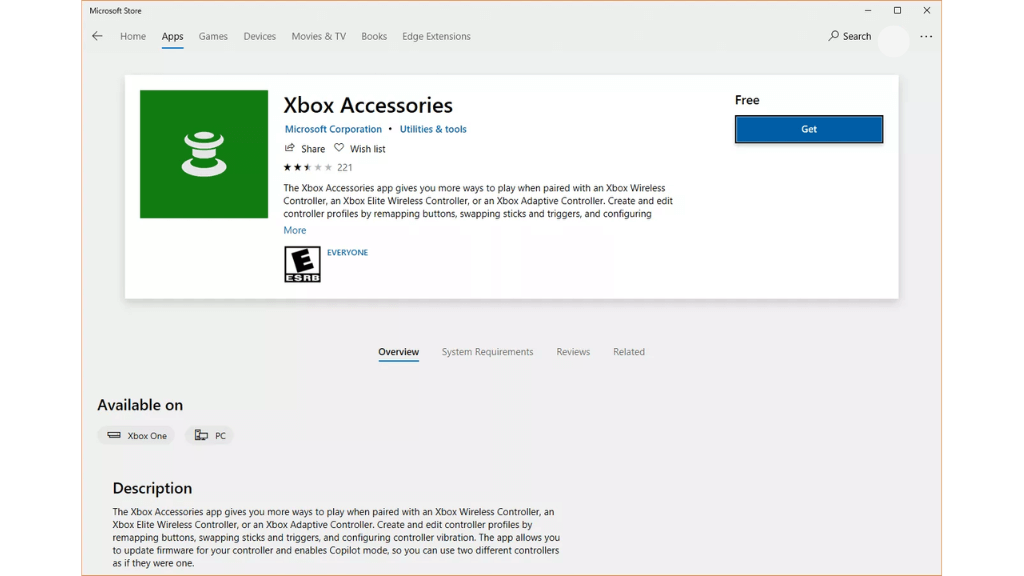 Install the Xbox Accessories app on PC