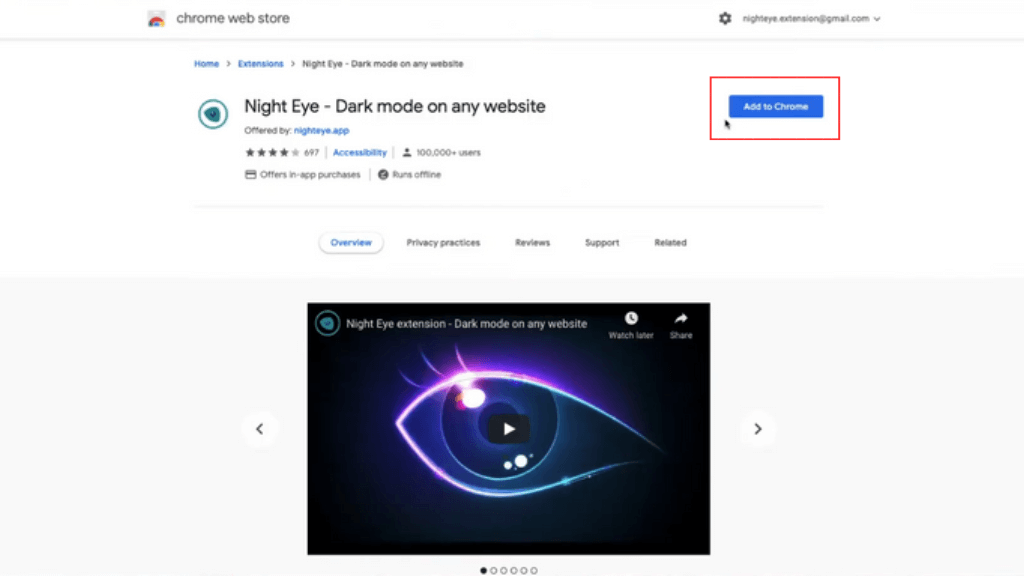 Click on Add to Chrome button