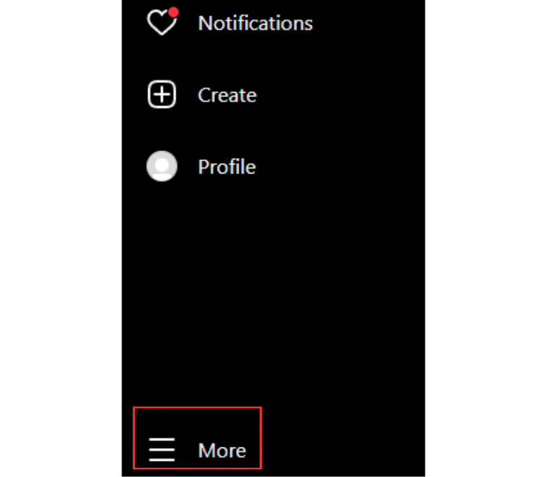 Tap on the More option