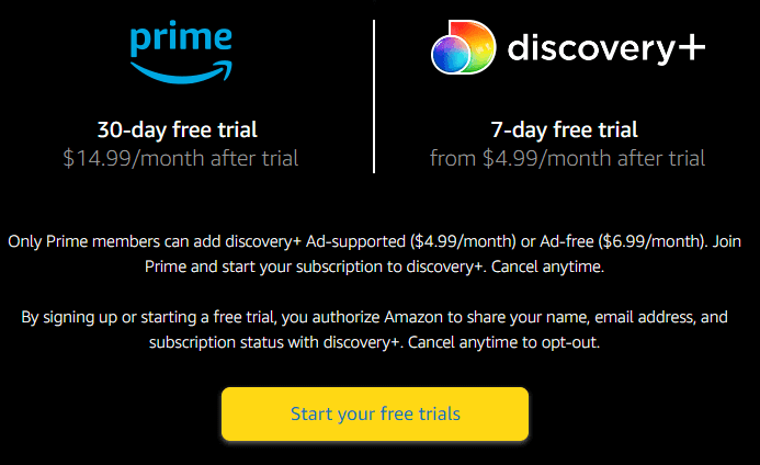 Watch Discovery Plus on Roku with Prime Video