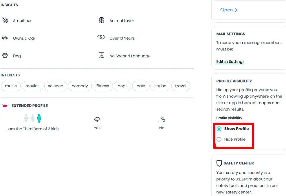 Select Hide profile instead of delete your POF account