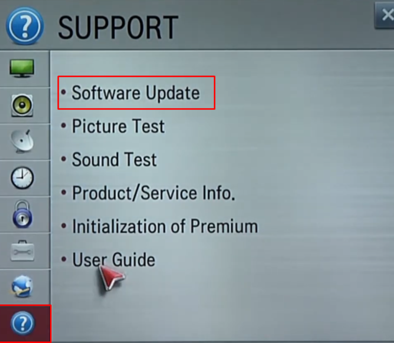 Click on the Software Updates