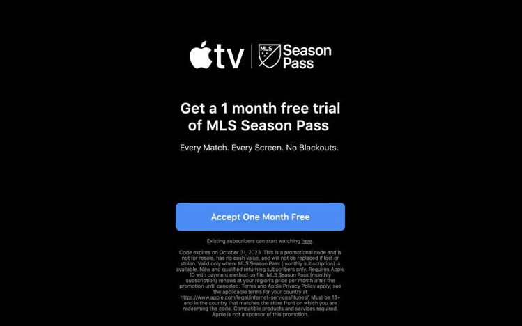 MLS SEASON PASS FREE TRIAL