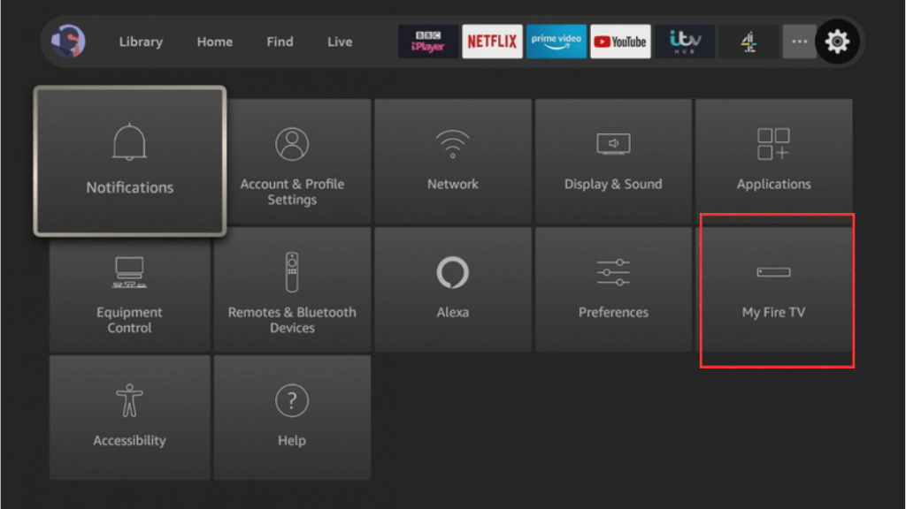 Select My Fire TV from the list
