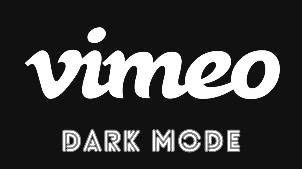 Vimeo Dark Mode-feature