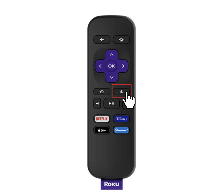 Press * button on the remote