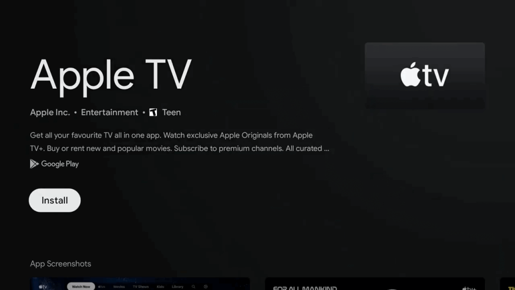 Install the Apple TV app