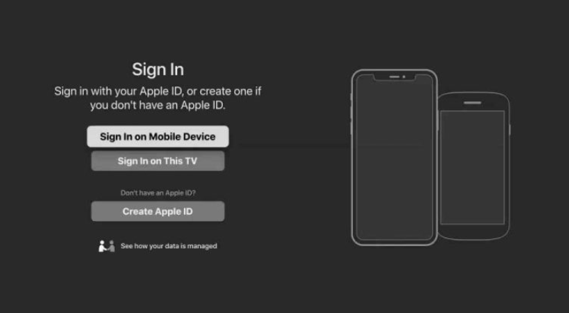 Sign in to Apple TV 
