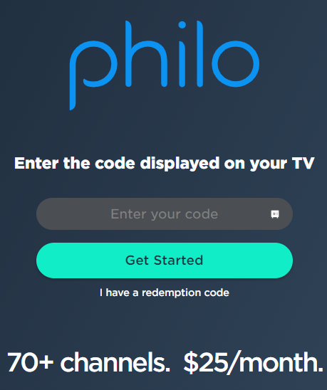 Activate the Philo app 