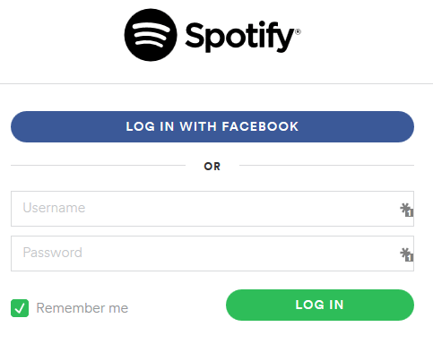 Login in to Spotify on Android TV