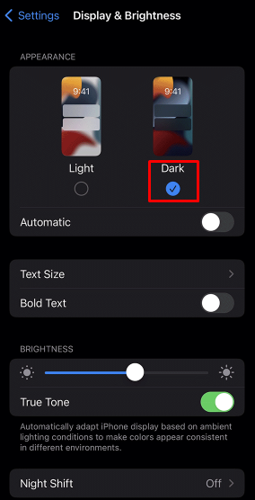 Select the Dark Theme to stream Threads on Dark mode