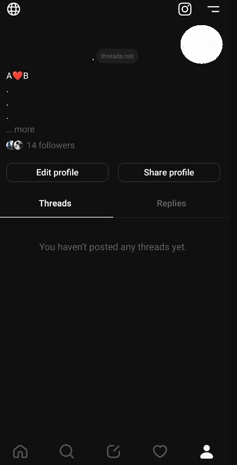 Threads on Dark mode