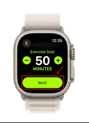 Change Exeercise goal on your Apple watch