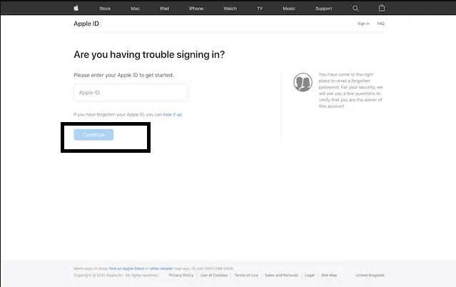 Enter the required details to change Apple ID Phone Number