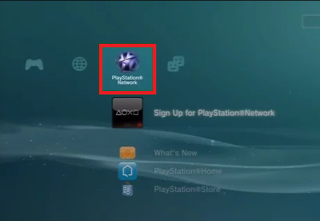 Hit the PlayStation Network option on PS3 to create PSN account