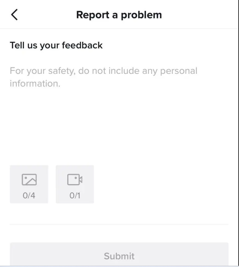 Fill out the form to change the phone number from TikTok