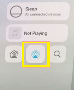 Hit the Airplay 2 icon on Apple TV