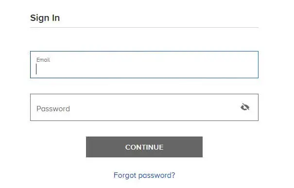 Sign in with your Paramount+ account and click the Continue button