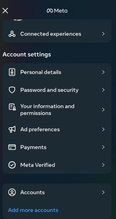 Select Personal details