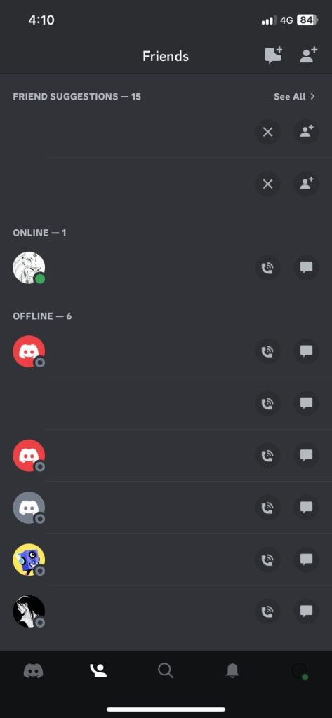 Choose the profile on Discord