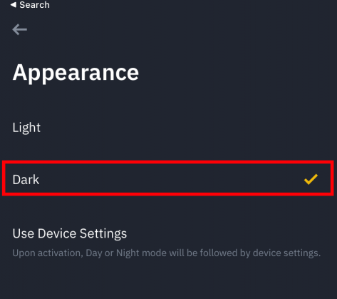 Choose Dark