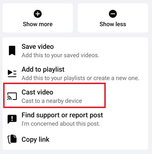 Click Cast video