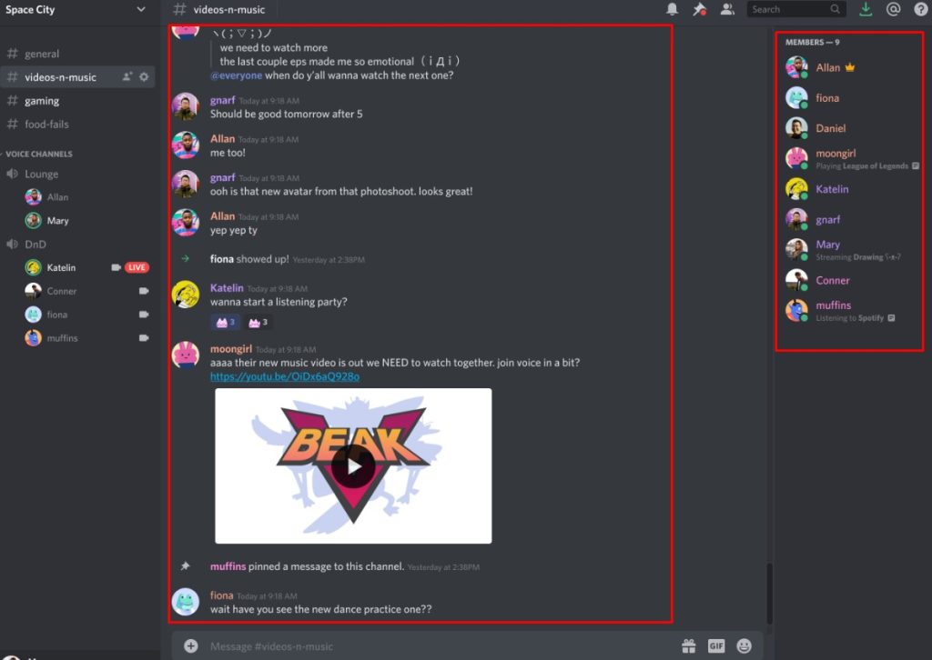 Discord server