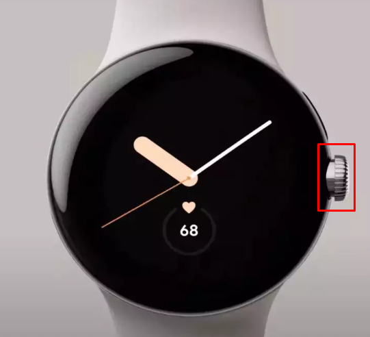 Press the Crown button to Turn Off Pixel Watch
