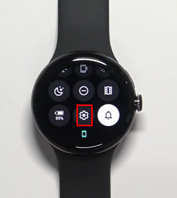 Tap on the Settings option to Turn Off Pixel Watch