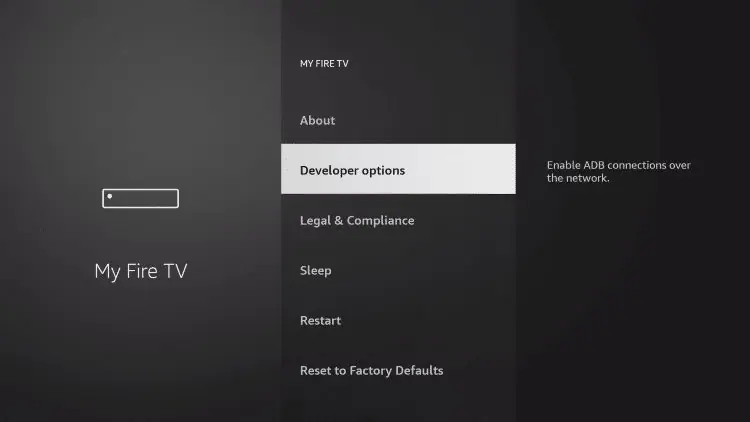 Developer Options on Firestick