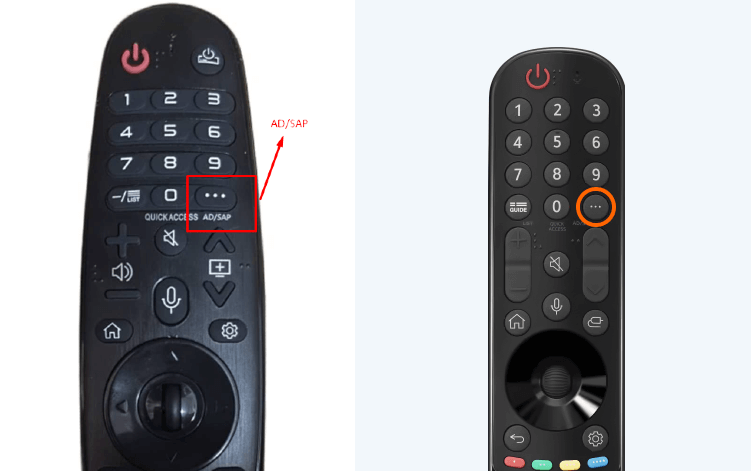 Latest Smart TV remote and Magic Remote to Turn Off SAP on LG TV