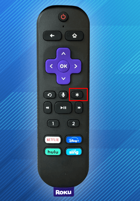 Tap the Asterisk Button on the Remote to View the Update Info