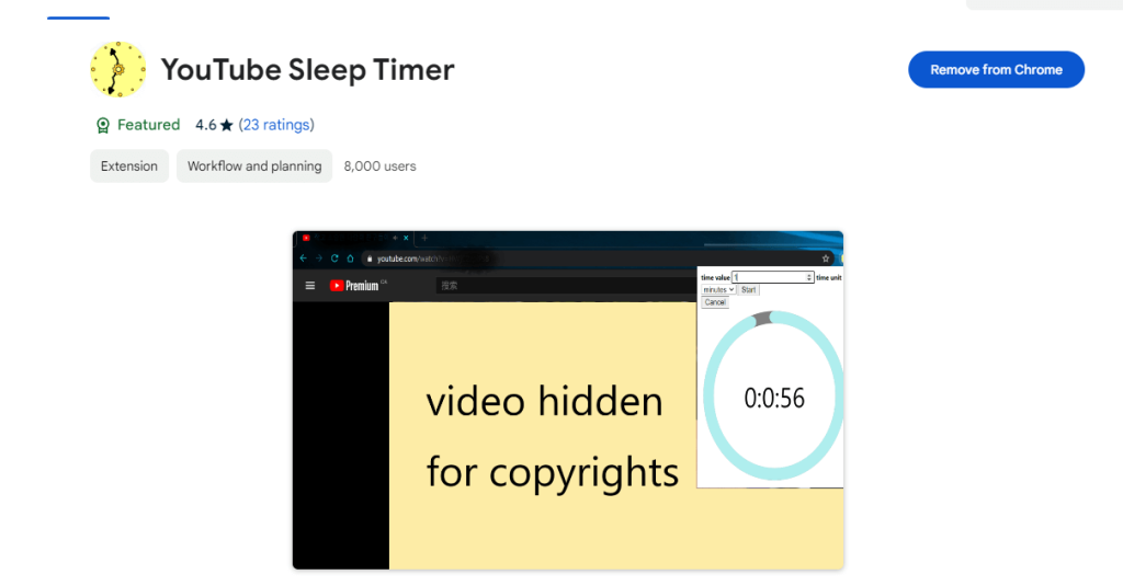 Install YouTube Sleep Timer Extension on Your Browser