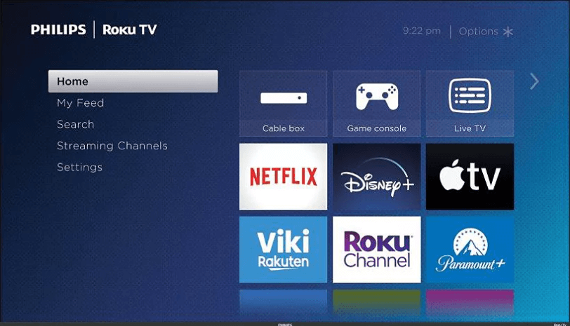 Vudu on Philips Roku TV