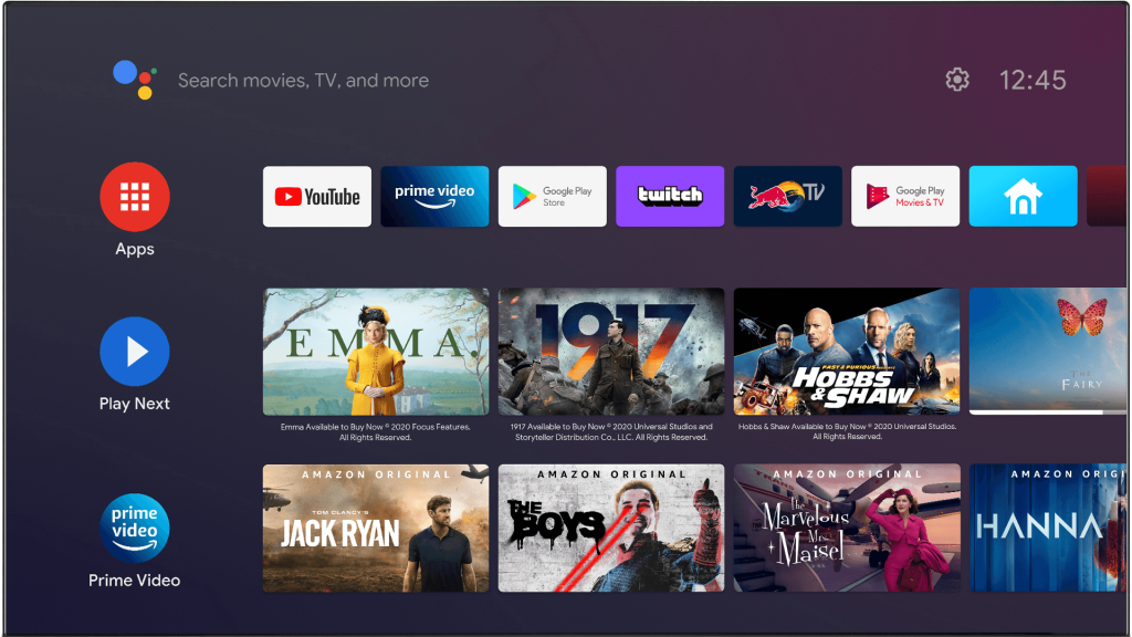 Get the Prime Video app on Toshiba Android TV