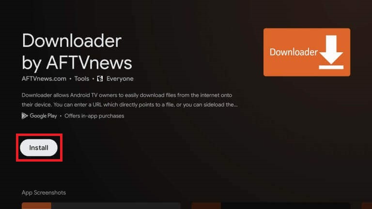 Install the Downloader app to sideload the Chrome APK on the Google TV