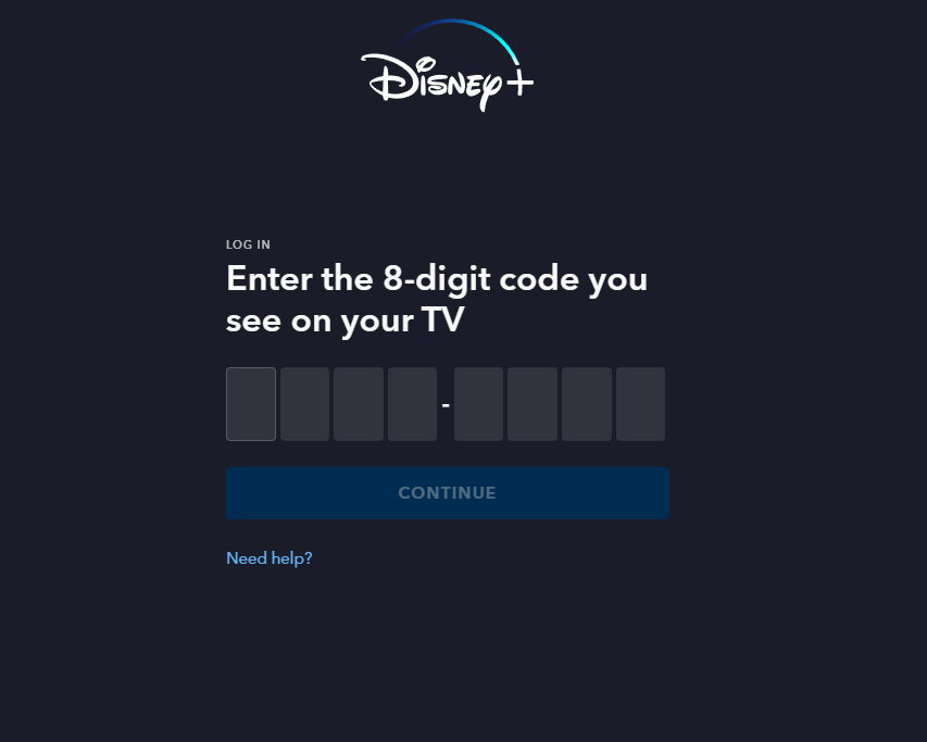 Enter the 8-Digit Code