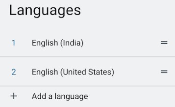 Click Add a language