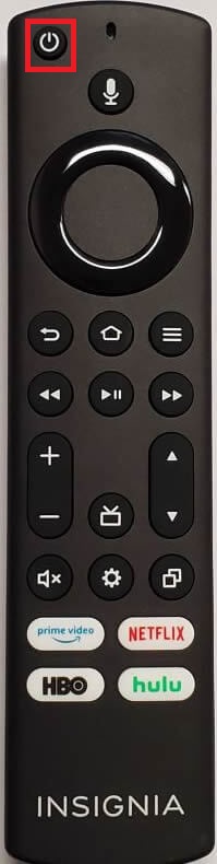 Press the Power Button on Remote