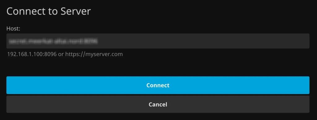 Enter the Server ID of Your Jellyfin Account on Nvidia Shield TV