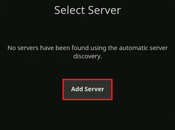 Click the Add Server Button