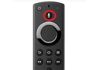 Hit the Mic button on Firestick remote
