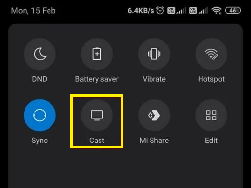 Select the Cast icon to stream fuboTV on Google TV