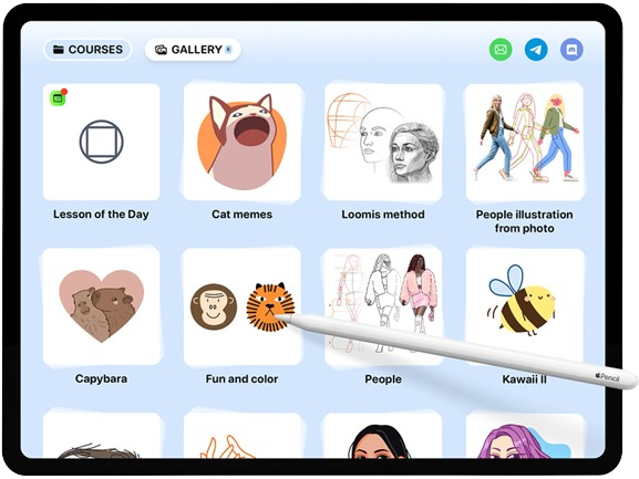 Use Apple Pencil on ArtWorkout